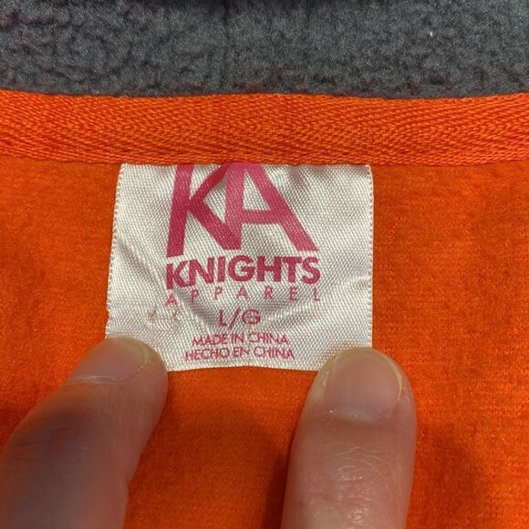 OSU Cowboys Fleece Jacket Large Hood Full Zip Orange  Oklahoma State University - Picture 9 of 13